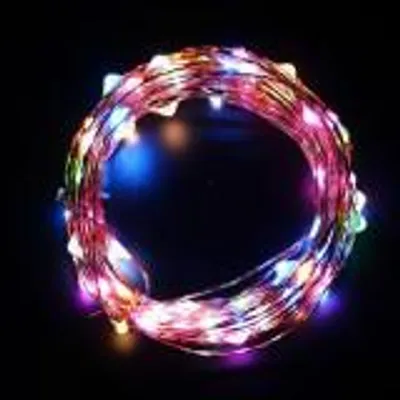 Produktbild von Lex Light Micro LED Lichterkette Batterie 1,45m 30 LEDs multicolor innen