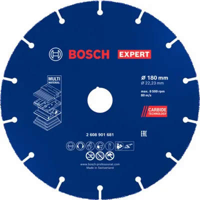 Obrázek produktu pro Bosch Carbide Multi Wheel 180x25.40mm