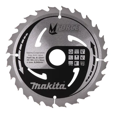 Zdjęcie produktu dla MAKITA PIŁA TARCZOWA  190x30x24z M-FORCE DREWNO | Makita