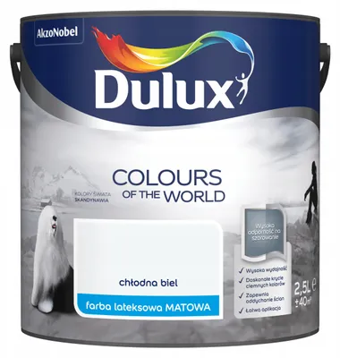 Produktbild von Latexfarbe für Innenwände & Decken matt Kaltweiß 2,5L hohe Deckkraft scheuerfest