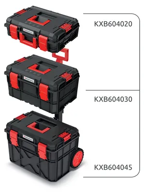 Immagine prodotto di Set kufrů na nářadí a organizéru X BLOCK PRO 546x380x870 mm - barva: černá