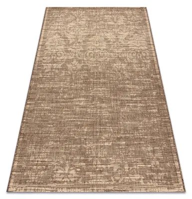 Image de TAPIS EN CORDE SIZAL FLOORLUX 20211 café / naturel beige 80x150 cm