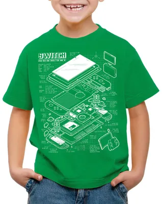 Produktbild von style3 Blaupause Switch Kinder T-Shirt pro gamer konsole joypad