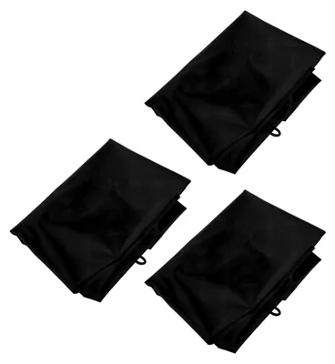 Produktbild von 3er Set Polyesterabdeckungen für Mülltonnen mit Kordelzug, spritzwassergeschützt für 55 Gallonen Gartencontainer und Chemiefässer