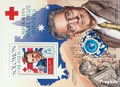 Produktbild von Briefmarken Salomoninseln 2014 Mi Block 278 (kompl. Ausg.) postfrisch Nobelpreisträger