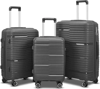 Produktbild von 3 x Reisekofferset Dunkelgrau, 20, 24, 28 in