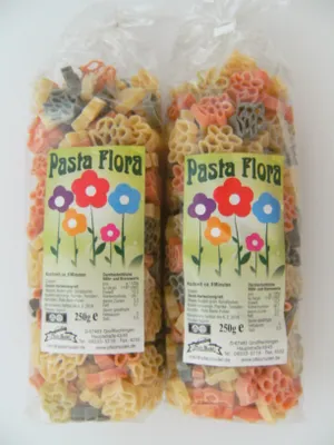 Produktbild von Streuteile Blumen aus Nudelteig, 2X 250 g, Nudeln, Pasta, Dekoration, Delikatesse, Blume