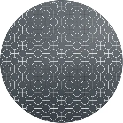 Produktbild von Geometrische Kreise – Bodenschutzmatte – Stuhlunterlage – Bürostuhlmatte – Rutschfeste Bodenmatte – Schutzmatte für Hartboden – fi 100 cm