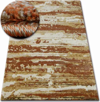 Produktbild von Teppich SHADOW 9368 gold / rost braun 140x190 cm