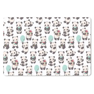 Produktbild von MuchoWow® Mauspad Mousepad Geschenk - Panda - Muster 27x18 cm - Mousepads - Maus Mat - Pad - Mausunterlage - Büroartikel - Desk Matten