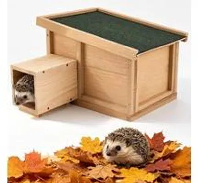 Produktbild von Igelhaus – Holz – 38 x 30 x 28 cm – Winterfester Unterschlupf für Igel