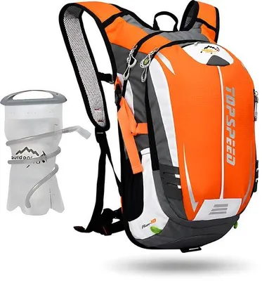 Produktbild von CarryQuest® - Hydratationsrucksack - 18L mit 2L Trinkblase Nylon orange