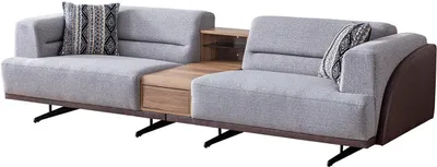 Produktbild von Grauer Wohnzimmer 3-Sitzer s Dreisitzer Sofa Polster Couchen