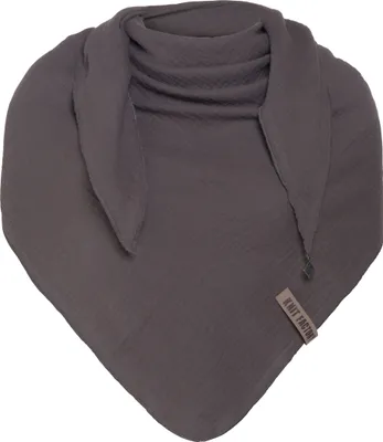 Produktbild von Knit Factory Liv Dreieckstuch - Anthrazit - 190x85 cm