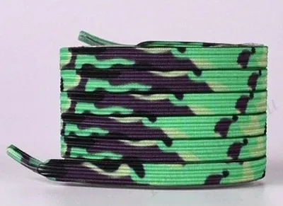 Image de Lacets magnétiques Camouflage / Vert - Pratique et Stylé KP6491