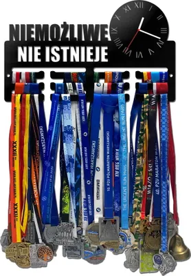 Zdjęcie produktu dla Wieszak na medale z zegarem NIEMOŻLIWE 458.1
