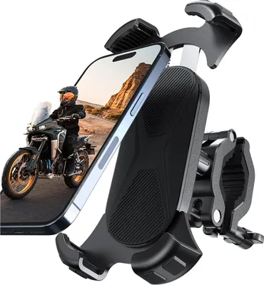 Immagine prodotto di Supporto universale per cellulare da bicicletta 360° per manubrio iPhone Samsung 4,7-7,0 pollici smartphone Nero