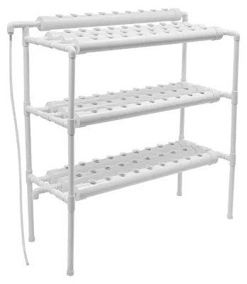 Image de Kit de culture hydroponique, 90 emplacements pour plantes, structure robuste, BLANC
