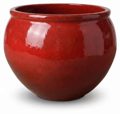 Produktbild von Pflanzkübel aus Keramik Provencelia LUTECE Tropenrot, Ø53 cm x H43 cm, frostbeständig