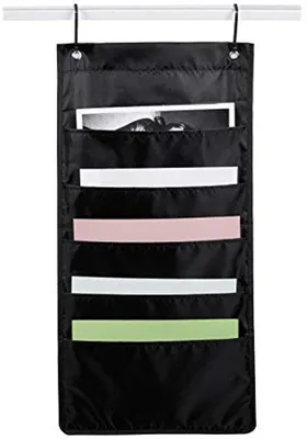 Produktbild von Aufhängbarer Organizer mit 5 Fächern, 2 Haken, zum Aufhängen, für Zuhause, Schule