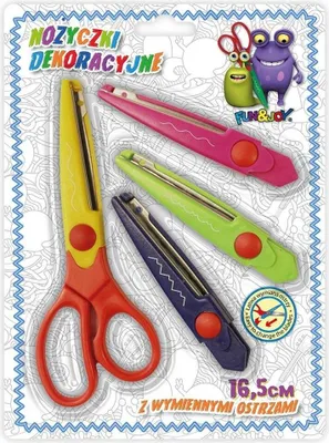 Obrázok produktu pre Ozdobné nožnice 16,5 cm +3 čepele