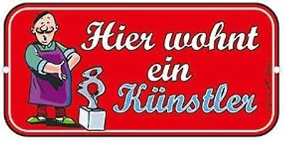 Produktbild von Türschild - Hier wohnt ein Künstler - 308281