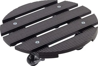 Image de Rouleau à plantes WPC - charge max. 60 kg - Ø 300 mm - anthracite