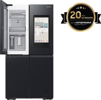 Produktbild von Samsung RF65DG9H0EB1EF, French Door, Premium Black Steel