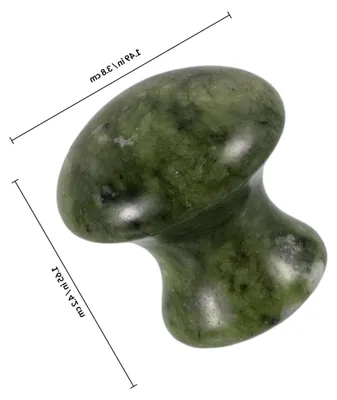 Produktbild von Gua Sha Stein für Gesichtsmassagen aus Jade in Pilzform zur Hautpflege und Verjüngung