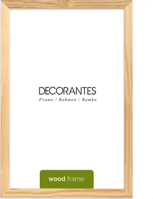 Immagine prodotto di Cornice FRAMAI 30x45, naturale, cornice in legno naturale, cornice in vero legno, cornice con plexiglas infrangibile, gancio e supporto