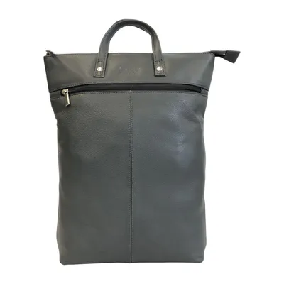 Produktbild von C6042 Cinino Lederrucksack Kurierrucksack Dunkel Grau