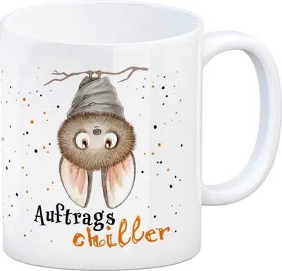 Produktbild von Auftragschiller Kaffeebecher mit Fledermaus