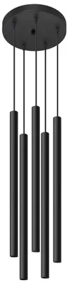 Zdjęcie produktu dla Żyrandol Langi czarny 5xG9x40W metal wym:105x30x30cm IP20 Lampex