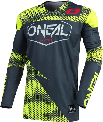 Zdjęcie produktu dla O'Neal męski top rowerowy MAYHEM Jersey COVERT, rozmiar:M, kolory:charcoal/neon yellow