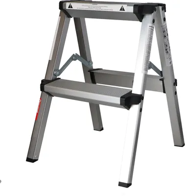 Produktbild von Alu Trittleiter Tritthocker Klappleiter Klapptritt 150 kg Tragkraft