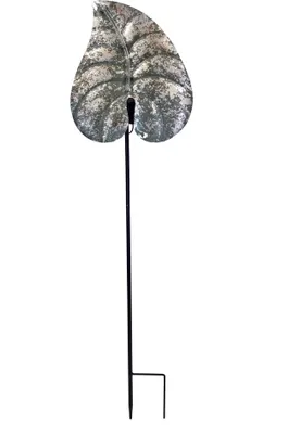 Produktbild von abc HOME | Gartenstecker Blatt | LED | Solarpanel | Lichtsensor | 85 cm H