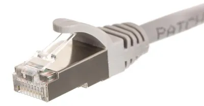 Image de Câble de raccordement RJ45, Cat. 6 FTP/UTP, 10 m, Netrack, gris