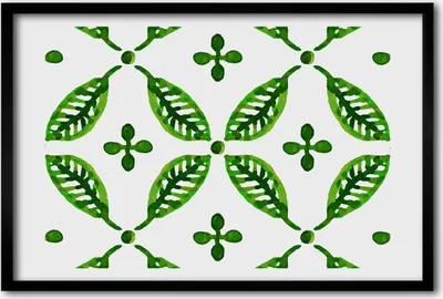 Produktbild von Bild 60x40 MDF-Rahmen, Wandkunst Grüne Blätter