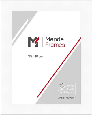 Produktbild von MendeFrames H380 Klassik Bilderrahmen weiß 15x21 cm Antireflexglas