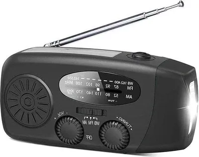 Immagine prodotto di Radio di emergenza portatile con torcia a LED e funzione di ricarica USB