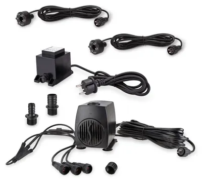 Produktbild von CLGarden Springbrunnen Pumpe SP2 Springbrunnenpumpe mit 2x LED Ring Beleuchtung