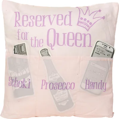 Obrázok produktu pre HERGO Sofahelden Kissen "Reserved for the Queen"