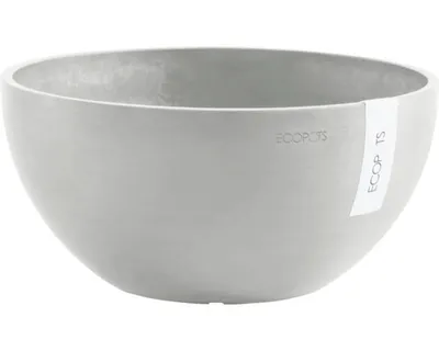 Produktbild von Blumentopf Ecopots Brussels Kunststoff Ø 33,2 cm 35 x 35 x 16,7 cm grau