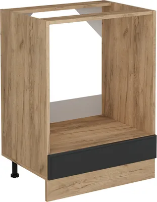Produktbild von Herdumbauschrank Vicco R-Line Anthrazit Landhaus 60 cm ohne Arbeitsplatte, Model 53737