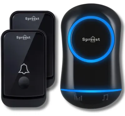 Immagine prodotto di Campanello wireless 2Q188-BB 2T1R, colore nero