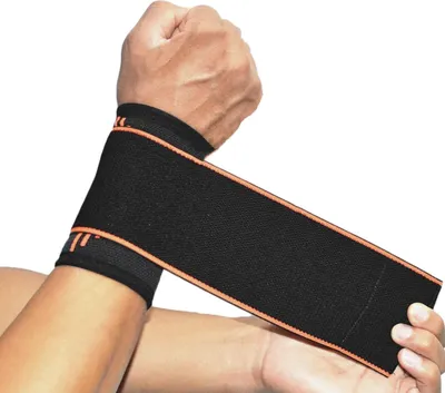 Produktbild von Elastische und verstellbare Handgelenkbandage mit Klettverschluss für Sehnenentzündung - Handgelenkschutz für Sport und Fitness