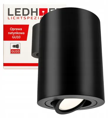 Produktbild von Ledhoff Tuba GU10 Spot Aufputzleuchte Groß Beweglich Schwarz