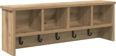 Image de vidaXL Table de chevet murale en chêne Artisan 75 x 16 x 26 cm