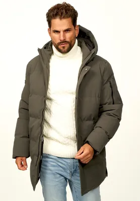 Produktbild von OneRedox Herren Parka mit Kapuze als Winterjacke Steppjacke Herren warme Pufferjacke Windbreaker - Wintermantel