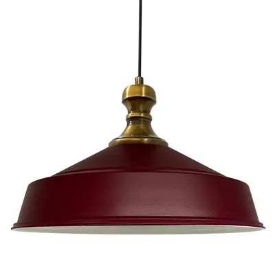 Produktbild von Pendelleuchte Asletl-Knob Industrie 41 cm Kastanienbraun Moderne Metall Lampe